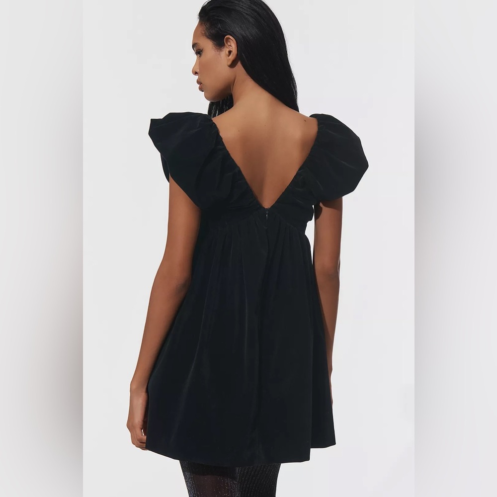 Endless Rose Velvet Bow Mini Dress - Picture 2 of 8